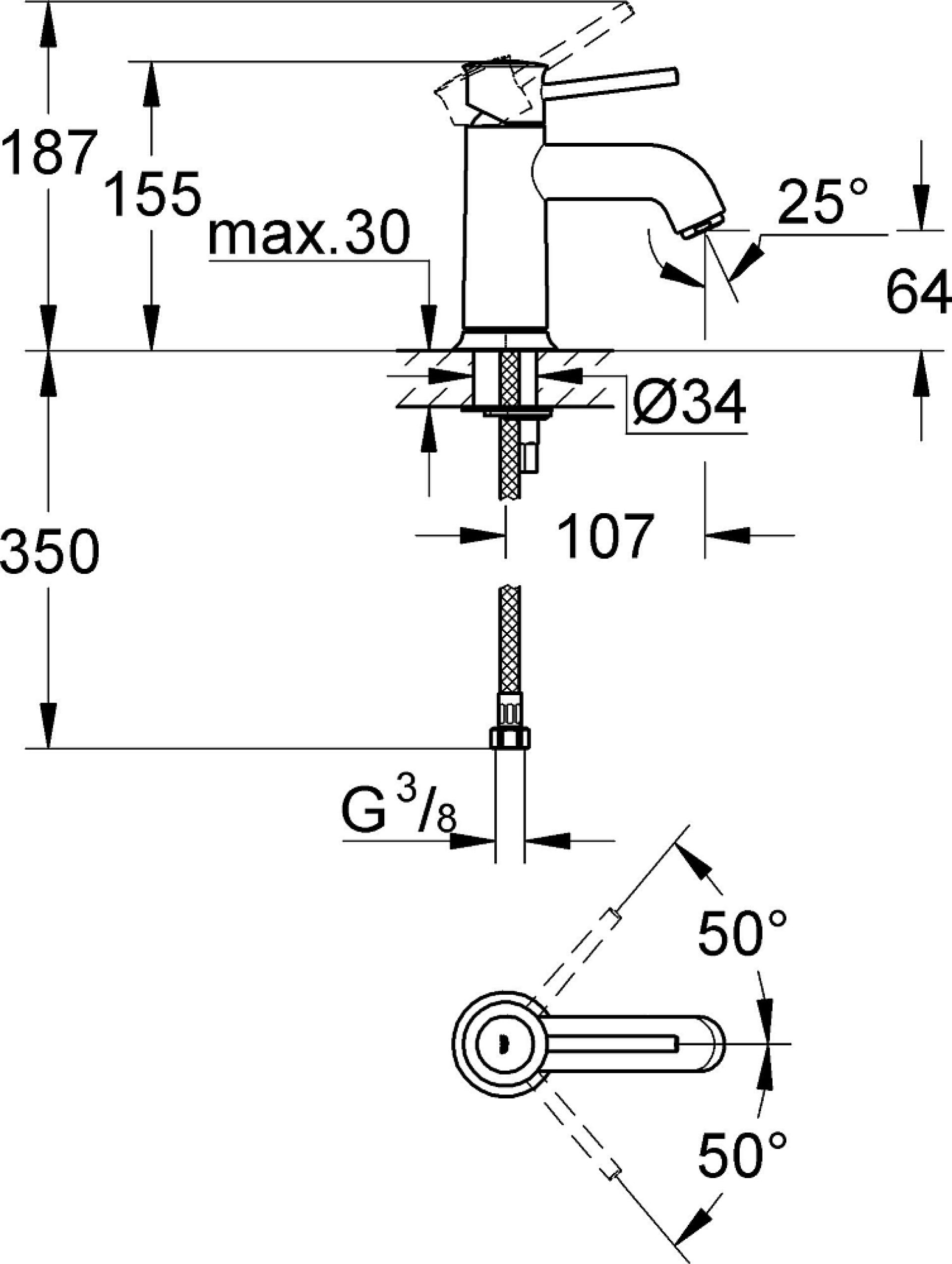 Фото — Grohe BauClassic 23162000  GROHE